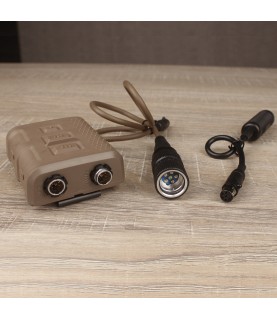 2022 Ver. AMP headsets w V60 PTT combo Tan&Tan